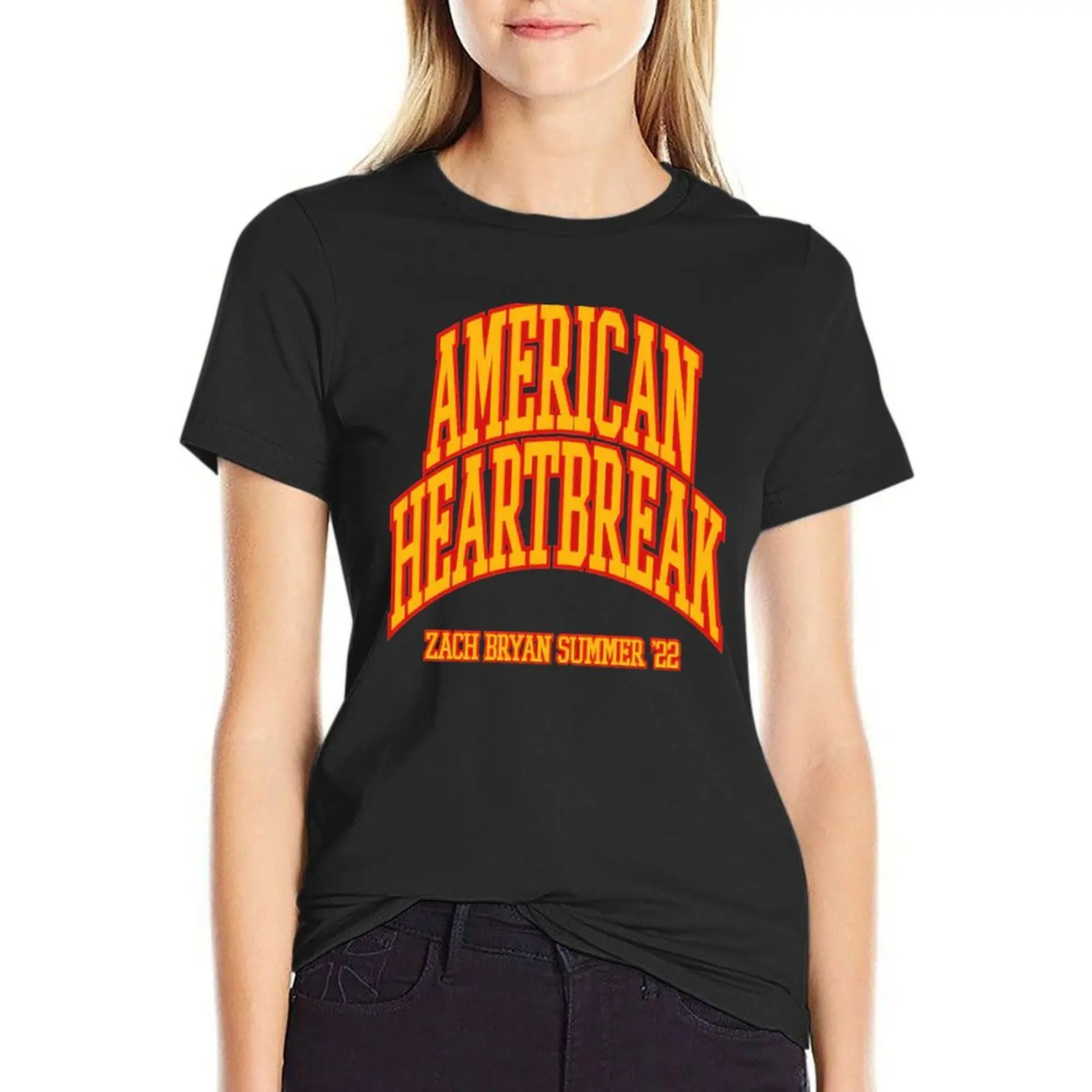 American Heartbreak T-Shirt female summer top graphics womans clothing
American Heartbreak T-Shirt female summer top graphics womans clothing