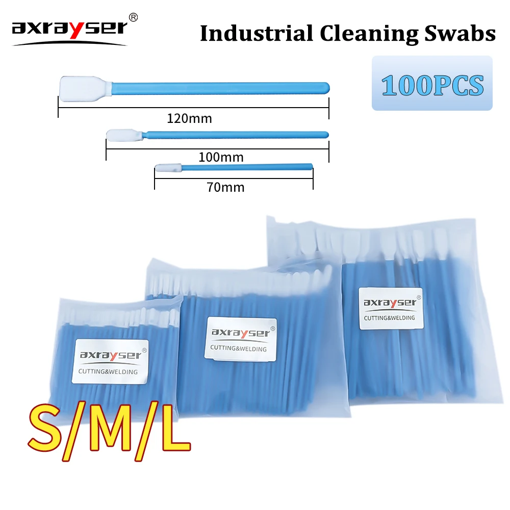 100PCS Industry Clean Cotton Swab Cleaning Tools Nonwoven Anti-static Dust Off for Fiber Laser Head Lens Protective Windows
100PCS Industry Clean Cotton Swab Cleaning Tools Nonwoven Anti-static Dust Off for Fiber Laser Head Lens Protective Windows