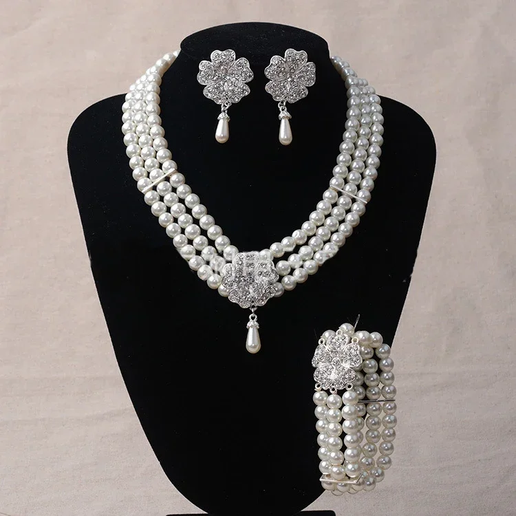 Dance Necklace Accessories Costume Jewelry Accessory Set Pearl Necklace Earring Bracelet Lady Costume Accessory
Dance Necklace Accessories Costume Jewelry Accessory Set Pearl Necklace Earring Bracelet Lady Costume Accessory
