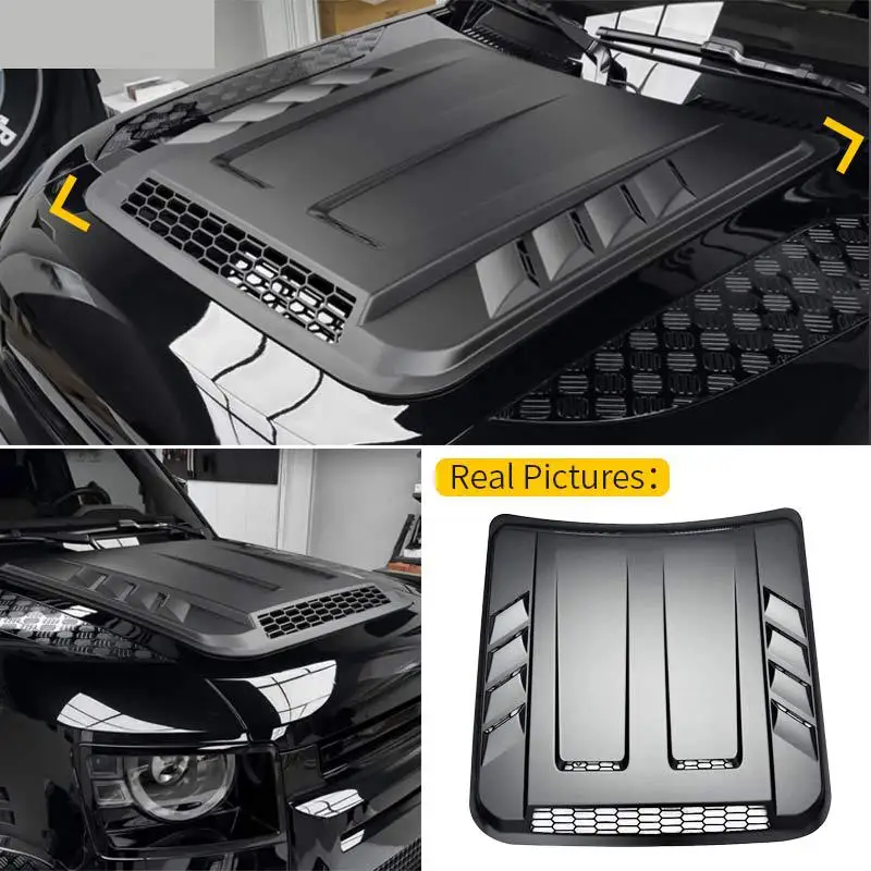 For Land Rover Defender L663 90 110 130 2020-2025 2026 car bonnet armor engine hood panel blackened appearance ABS material
For Land Rover Defender L663 90 110 130 2020-2025 2026 car bonnet armor engine hood panel blackened appearance ABS material