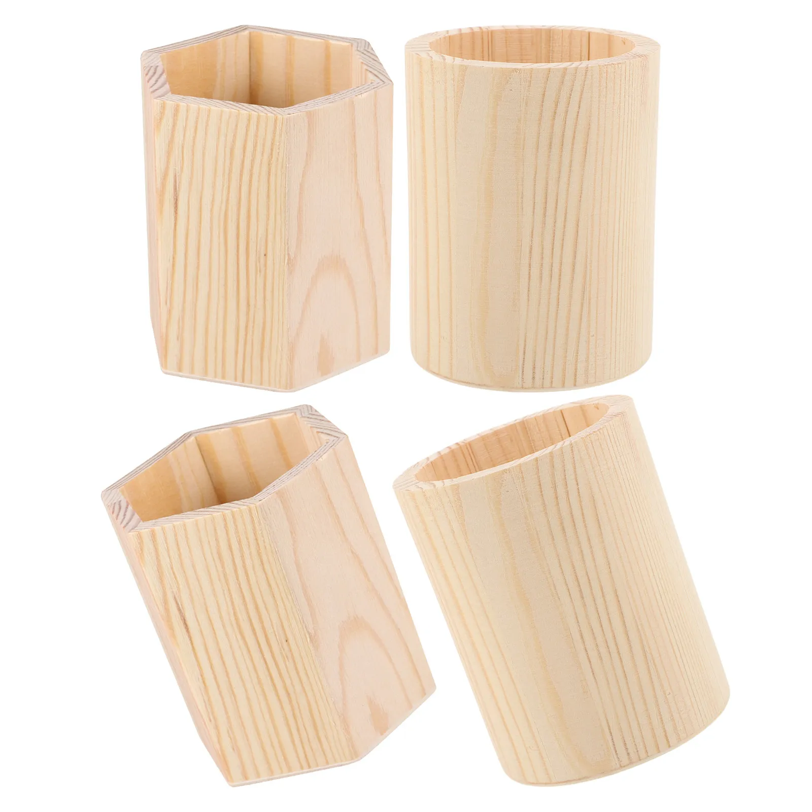 4Pcs Natural Wood Unfinished Hexagon Pen Holder DIY Makeup Brush Cup Rustic Desk Organizer Pencil Jar Office Kitchen Utensil
4Pcs Natural Wood Unfinished Hexagon Pen Holder DIY Makeup Brush Cup Rustic Desk Organizer Pencil Jar Office Kitchen Utensil