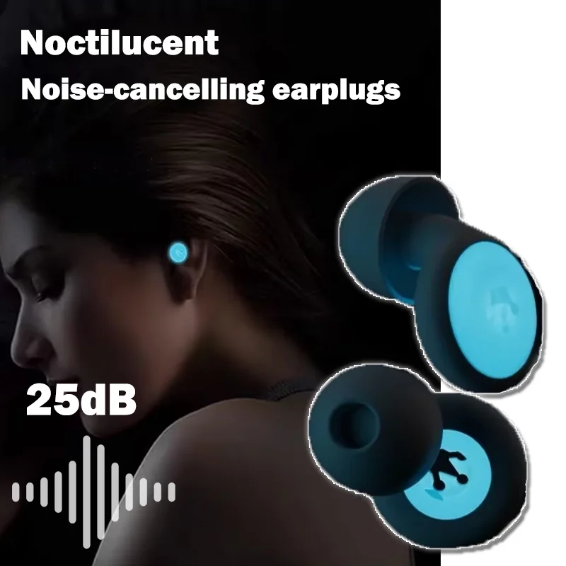 Silicone Noctilucent Ear Plugs for Sleeping 25dB Noise Cancelling Hearing Protection Reusable Earplugs for Sleep Work Studying
Silicone Noctilucent Ear Plugs for Sleeping 25dB Noise Cancelling Hearing Protection Reusable Earplugs for Sleep Work Studying