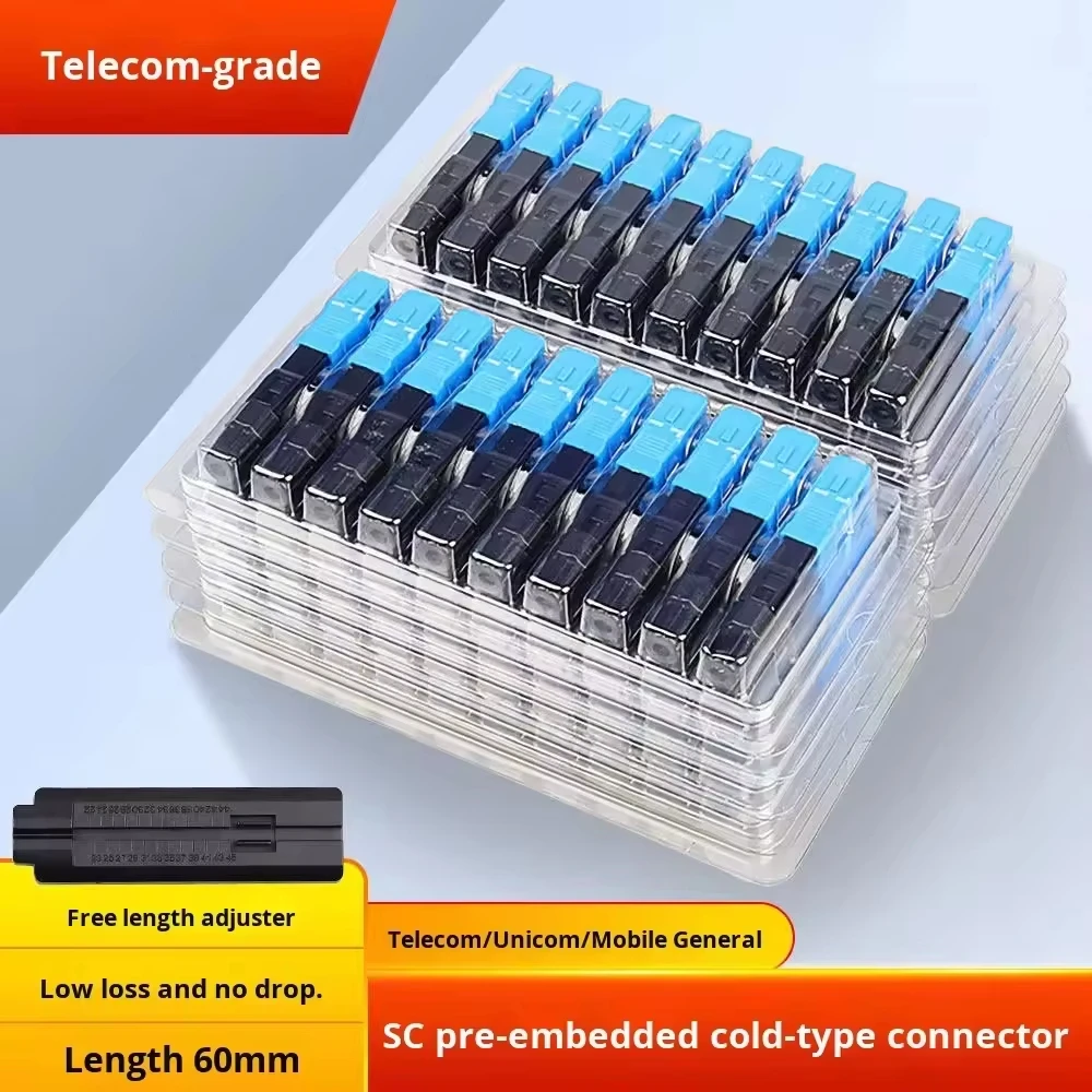 Быстрый оптоволоконный коннектор SC/UPC телекоммуникационного класса для холодного сращивания/холодного соединения, быстроразъемный, для внутренней прокладки FTTH, ручной инструмент
Быстрый оптоволоконный коннектор SC/UPC телекоммуникационного класса для холодного сращивания/холодного соединения, быстроразъемный, для внутренней прокладки FTTH, ручной инструмент