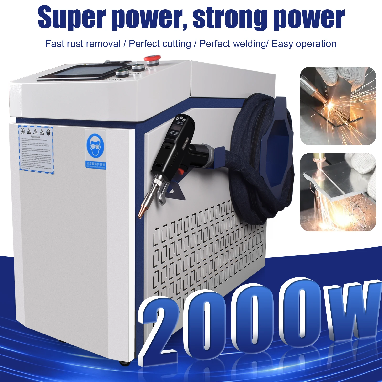 BWT 2000W New 4 1 Fiber Laser Welding Machine Water Cooled 10m Fiber Easy Operate Au3tech HW980 System 1-5mm Thickness
BWT 2000W New 4 1 Fiber Laser Welding Machine Water Cooled 10m Fiber Easy Operate Au3tech HW980 System 1-5mm Thickness