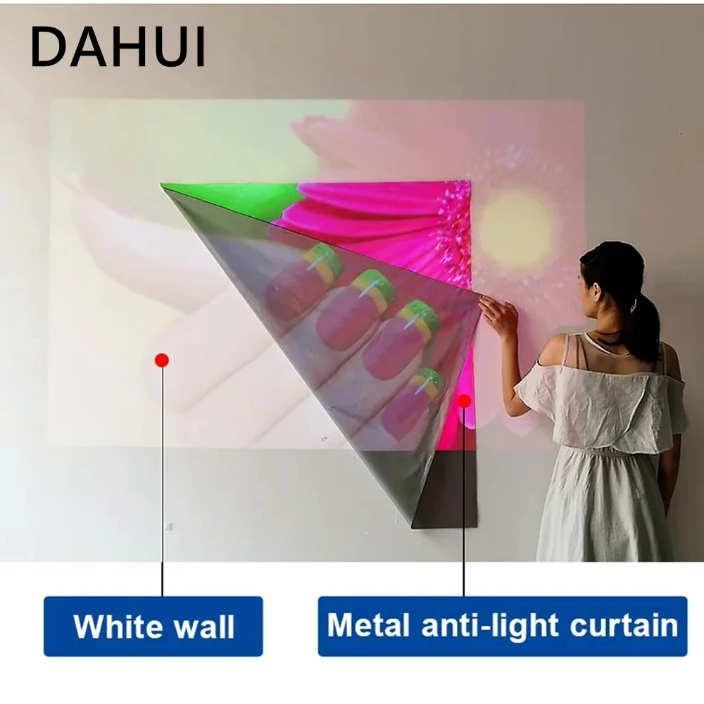 DAHUI Projector Screen Simple 16:9 Anti-Light Curtain 110 Inches Home Outdoor Office Portable 3d HD Metal Gray
DAHUI Projector Screen Simple 16:9 Anti-Light Curtain 110 Inches Home Outdoor Office Portable 3d HD Metal Gray