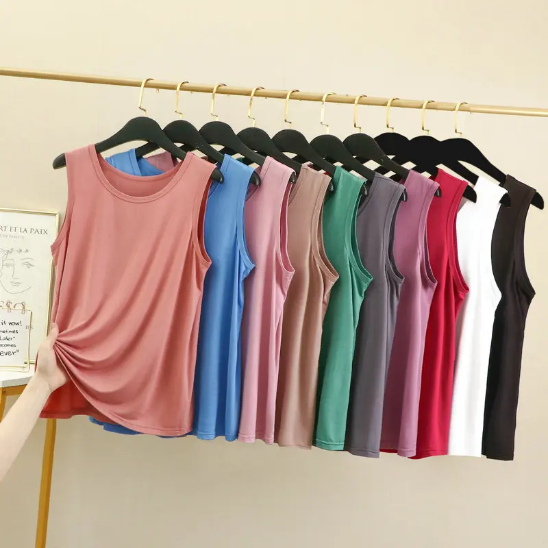 XL to 6XL Modal O-Neck Tank tops Summer women's camisole Thin Loose Sleeveless T-shirt Solid color Tee Top Large size
XL to 6XL Modal O-Neck Tank tops Summer women's camisole Thin Loose Sleeveless T-shirt Solid color Tee Top Large size