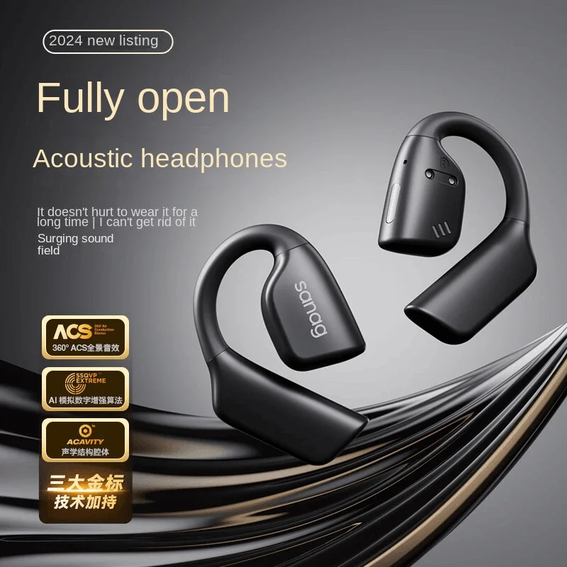 Sanag Z90 Open Wireless Earphone 16.2mm dynamic Sports headphones with 32GB of built-in storage and 72 hour battery life Headset
Sanag Z90 Open Wireless Earphone 16.2mm dynamic Sports headphones with 32GB of built-in storage and 72 hour battery life Headset