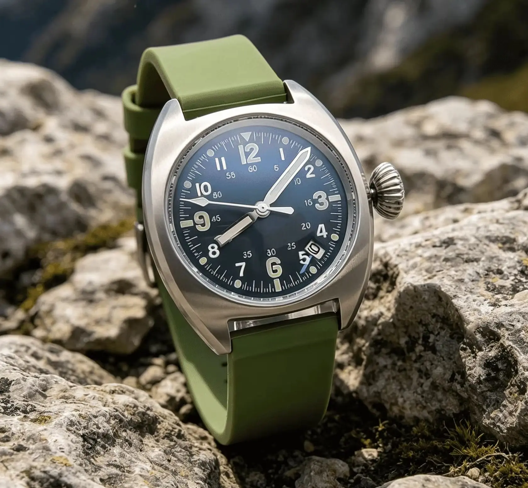 36MM Stainless Steel Case Sapphire Automatic Mechanical Men's Watch Rubber Strap Wristwatch NH35 Luminous Waterproof Watch
36MM Stainless Steel Case Sapphire Automatic Mechanical Men's Watch Rubber Strap Wristwatch NH35 Luminous Waterproof Watch