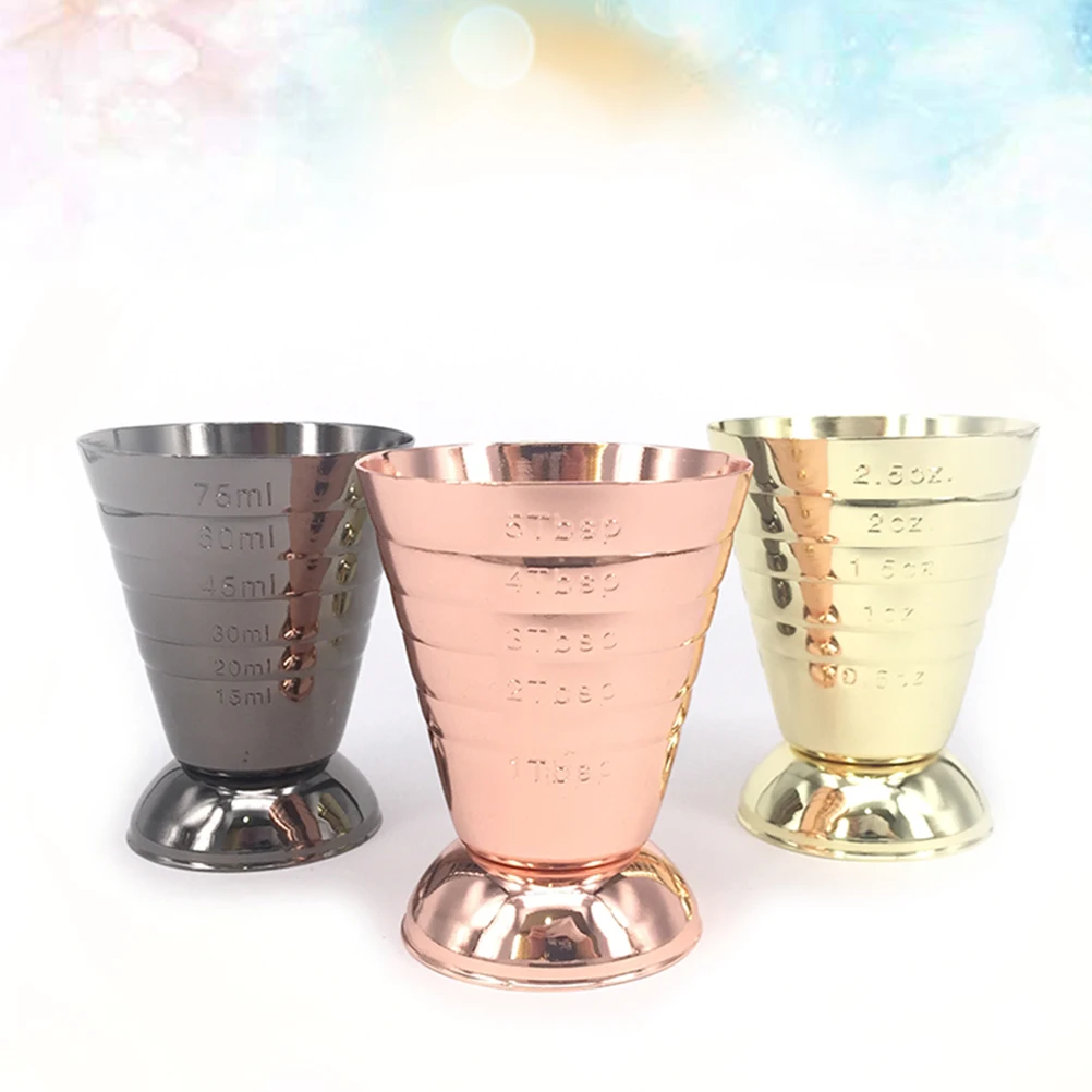 304 Stainless Measuring Glass Bartending Cup Ounce Multifunction 75ml Multi-function Jigger
304 Stainless Measuring Glass Bartending Cup Ounce Multifunction 75ml Multi-function Jigger