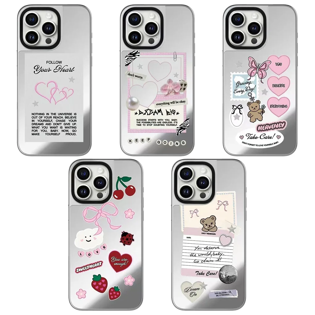 Follow Your Heart Silver Border Mirror Magnetic Phone Case Cover for IPhone 16 15 14 13 12 Pro Max Case for IPhone 16 Pro Max
Follow Your Heart Silver Border Mirror Magnetic Phone Case Cover for IPhone 16 15 14 13 12 Pro Max Case for IPhone 16 Pro Max