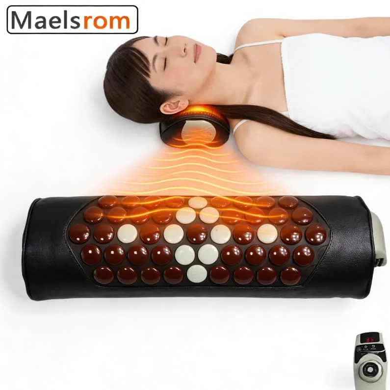 Нефритовая турмалиновая массажная подушка для шеи с подогревом — терапия горячими камнями для облегчения боли, бессонницы, стресса и шейного отдела позвоночника —
Нефритовая турмалиновая массажная подушка для шеи с подогревом — терапия горячими камнями для облегчения боли, бессонницы, стресса и шейного отдела позвоночника —