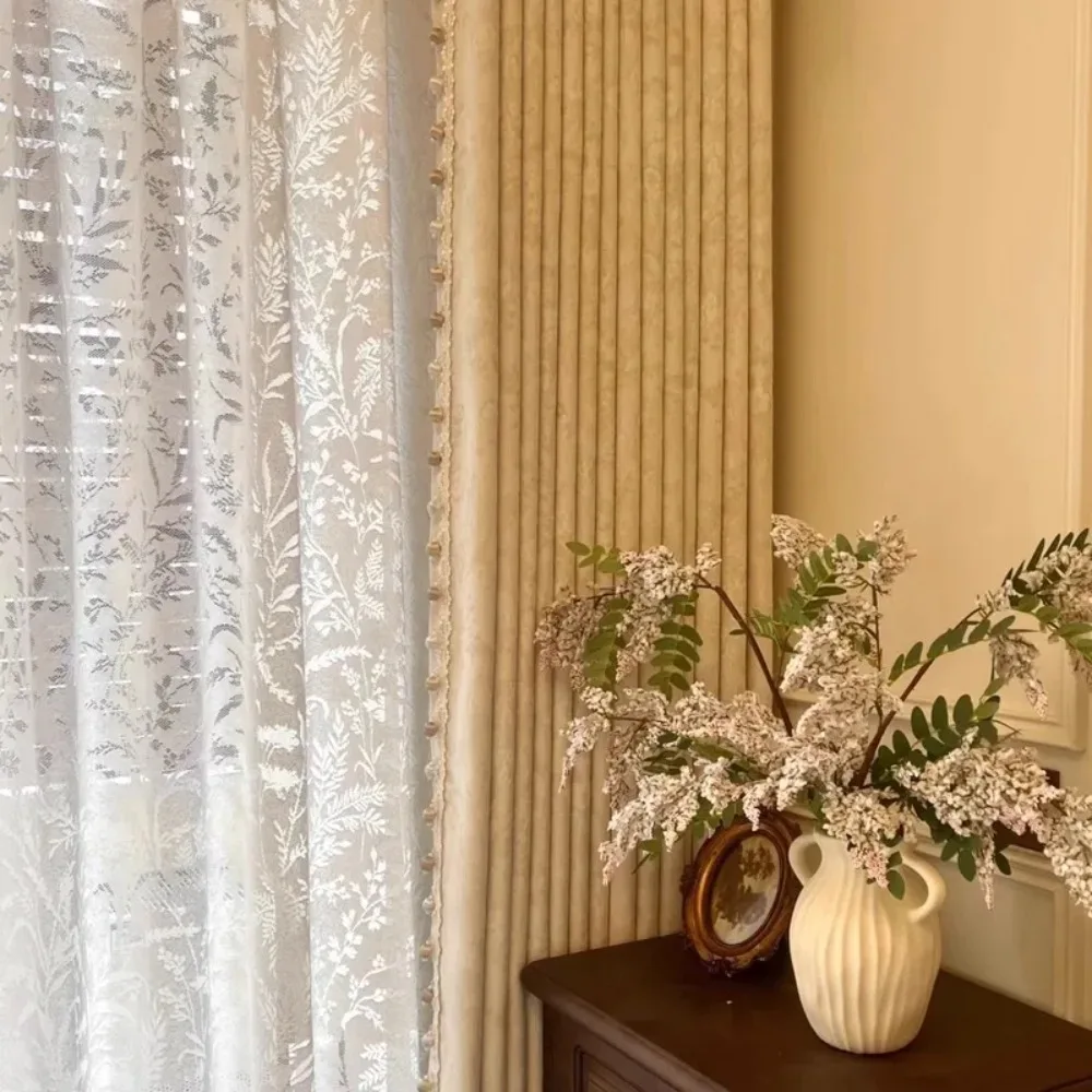 New Color-woven Jacquard Chenille Blackout Curtains for Living Dining Room Bedroom French Cream Style Modern Window Decor Custom
New Color-woven Jacquard Chenille Blackout Curtains for Living Dining Room Bedroom French Cream Style Modern Window Decor Custom