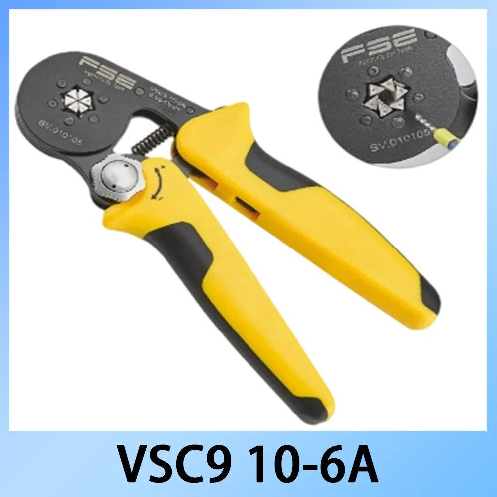 VSC9 10-6A Professional Bootlace Ferrule Crimper for European Tubular Wire End Sleeve Terminals Tool for Wire Crimping
VSC9 10-6A Professional Bootlace Ferrule Crimper for European Tubular Wire End Sleeve Terminals Tool for Wire Crimping