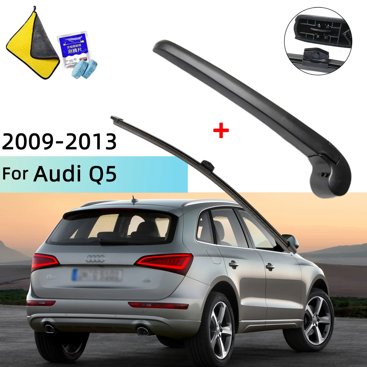 Fits For Audi Q5 2009--2013 Rear Windscreen Wiper Blade Wiper Arm Windscreen Windshield Wipers Brushes Cleaning Accessories
Fits For Audi Q5 2009--2013 Rear Windscreen Wiper Blade Wiper Arm Windscreen Windshield Wipers Brushes Cleaning Accessories