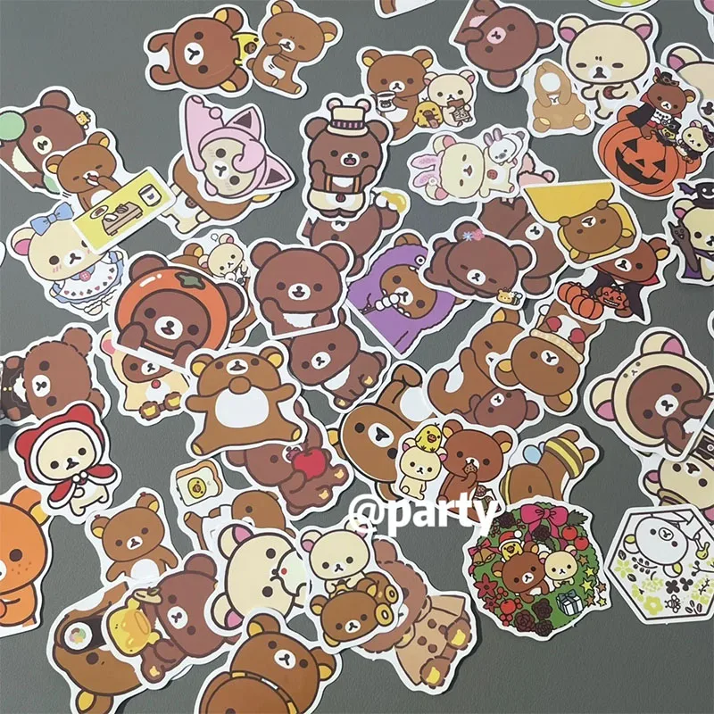 60Pcs Miniso Kawaii Rilakkuma Stickers Cartoon Kuma Cute Gift Box Set Hand Account Decoration Mobile Phone Sealing Stickers Gift
60Pcs Miniso Kawaii Rilakkuma Stickers Cartoon Kuma Cute Gift Box Set Hand Account Decoration Mobile Phone Sealing Stickers Gift
