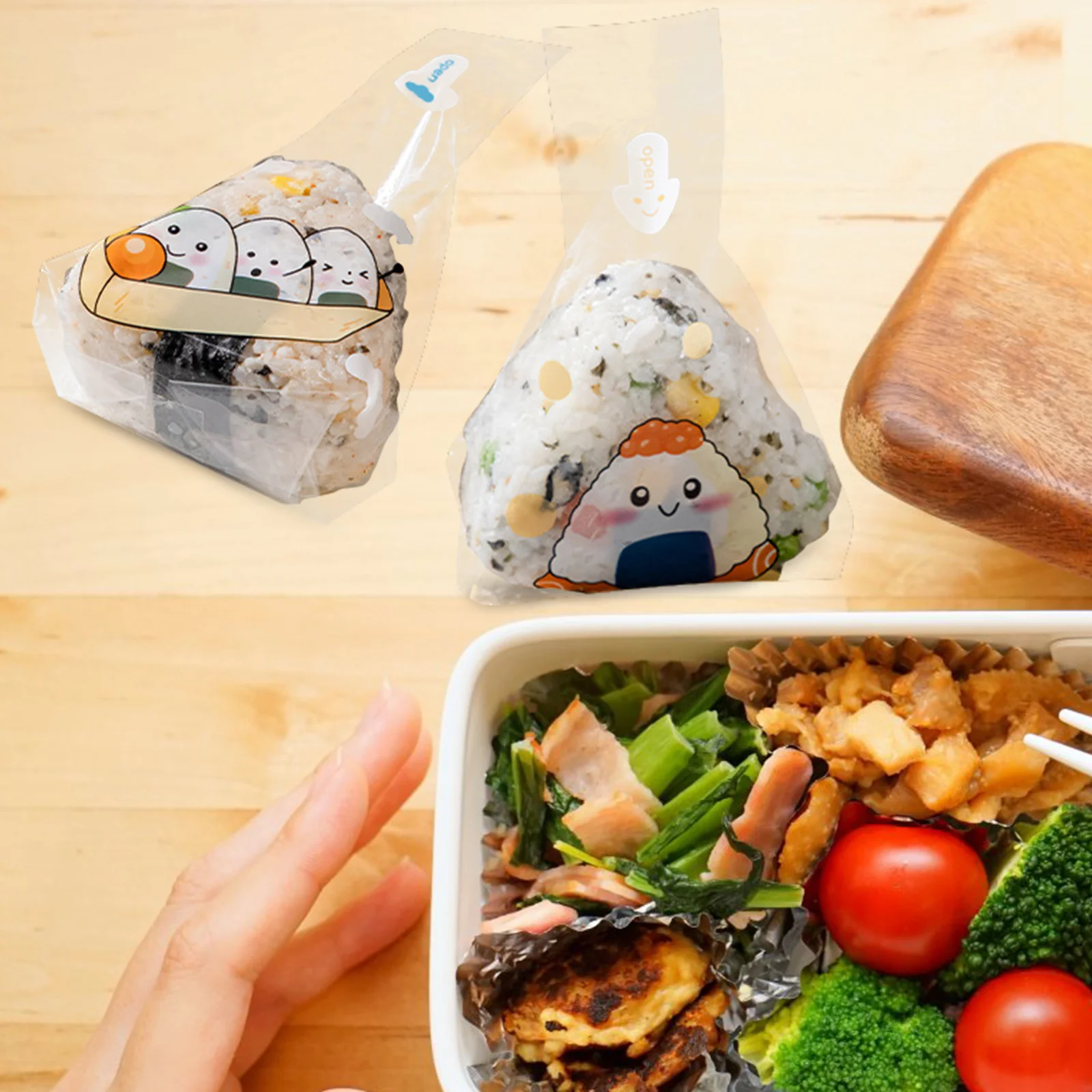 50pcs Rice Ball Packaging Bags Onigiri Wrappers Mini Triangle Seaweed Sandwich Sleeves Disposable Japanese Food Storage
50pcs Rice Ball Packaging Bags Onigiri Wrappers Mini Triangle Seaweed Sandwich Sleeves Disposable Japanese Food Storage