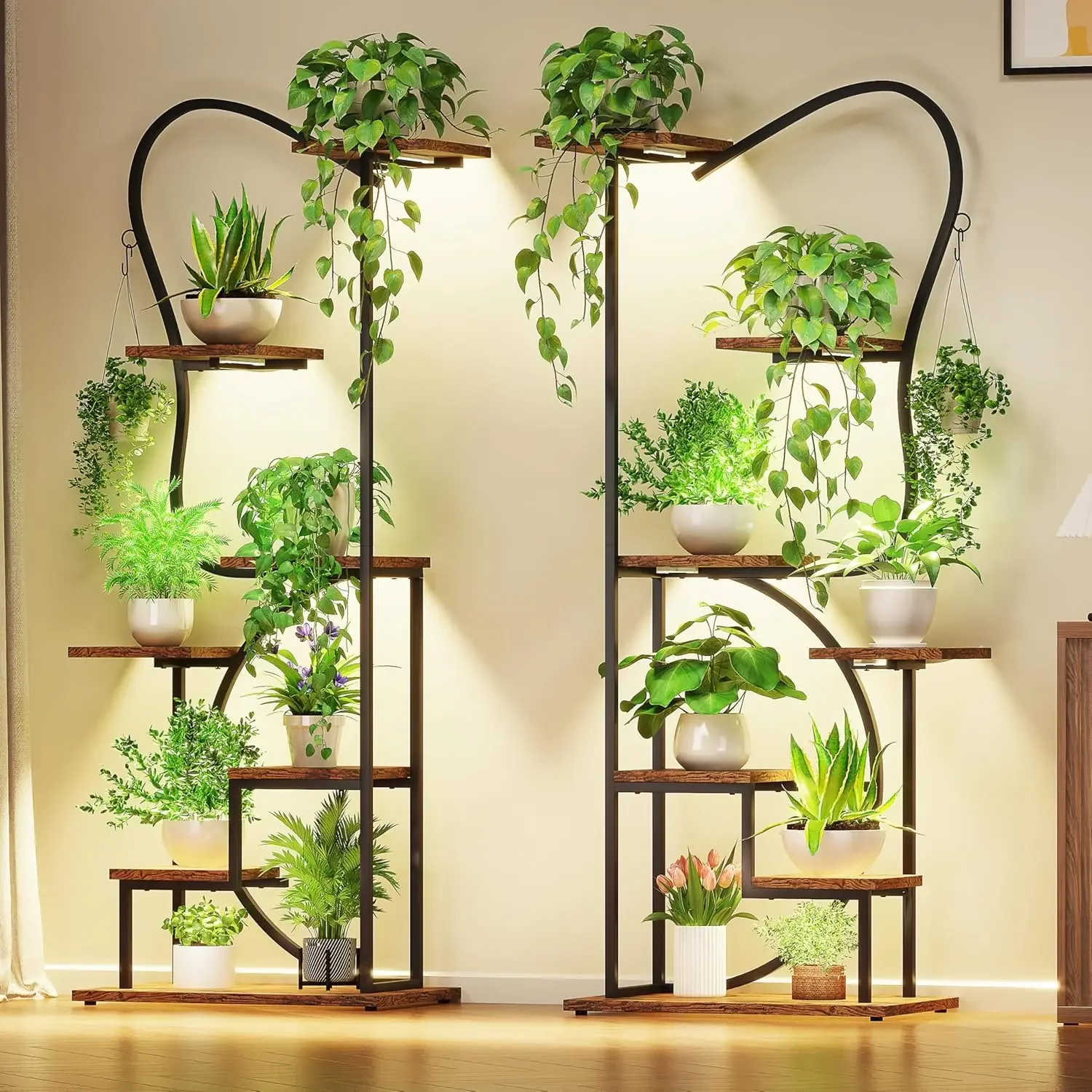 Plant Stand with Grow Lights, 67" Butterfly Shape Lagre Metal Shelf, 7-Tier Tall Lighted Plant Shelves Indoor, Corner Display
Plant Stand with Grow Lights, 67" Butterfly Shape Lagre Metal Shelf, 7-Tier Tall Lighted Plant Shelves Indoor, Corner Display