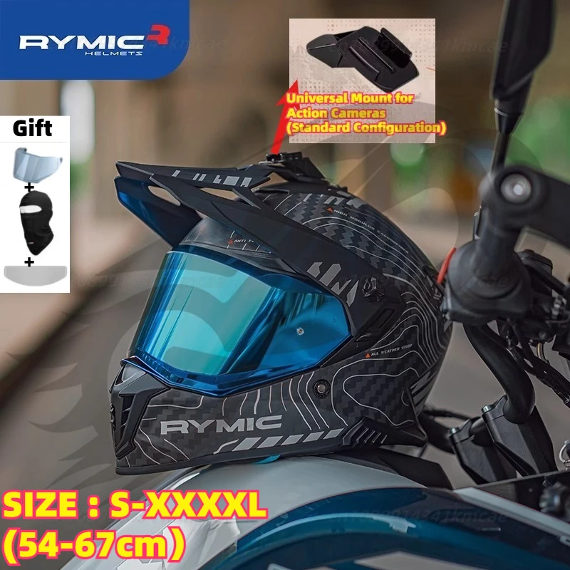 Rymic X60 Helmet Carbon Fiber Motorcycle ADV Rally Off-Road Helmet Motorcycle Locomotive Universal cascos para moto casco moto
Rymic X60 Helmet Carbon Fiber Motorcycle ADV Rally Off-Road Helmet Motorcycle Locomotive Universal cascos para moto casco moto