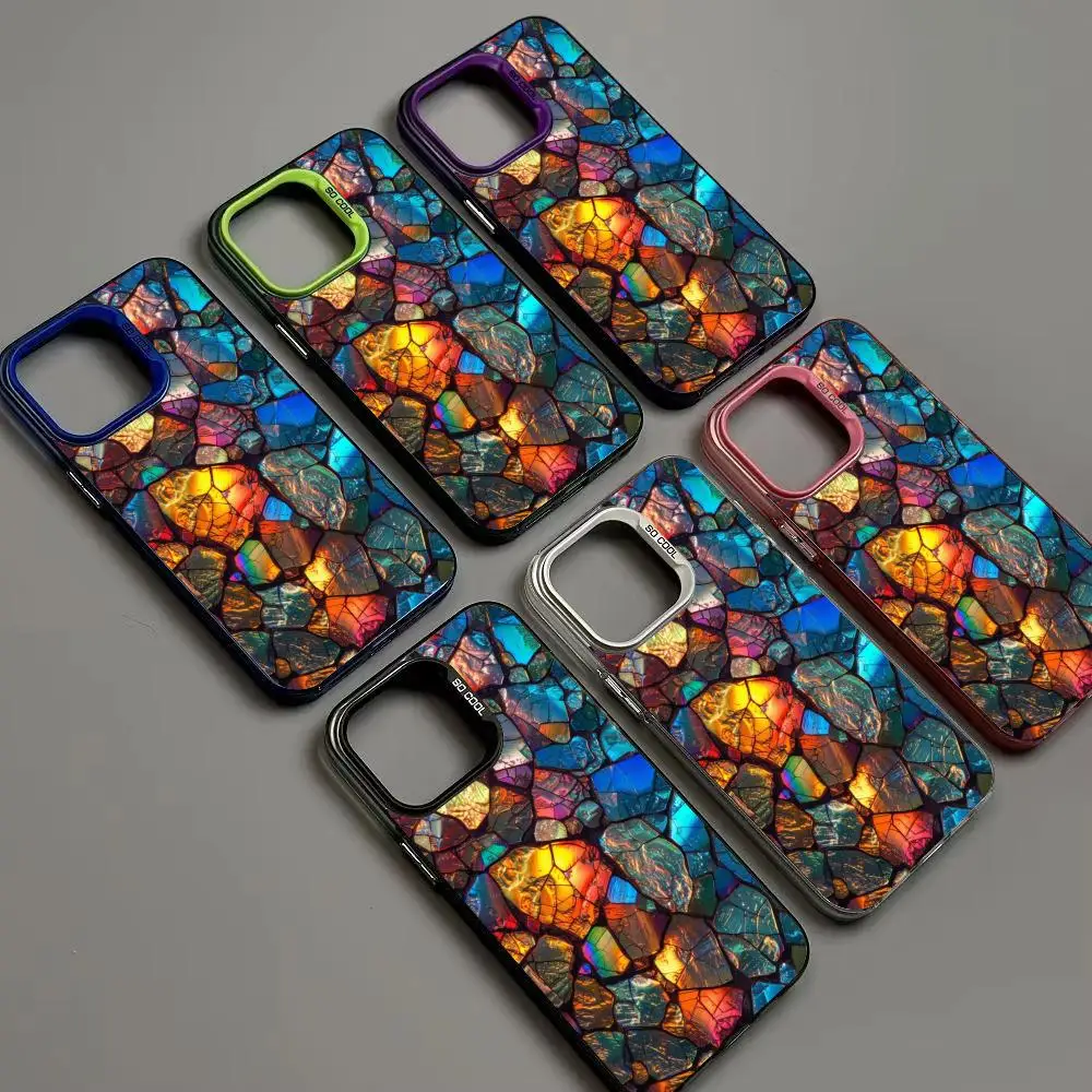 Colored glass stone phone case suitable for iPhone 16, 15, 14, 13, 12, 11 Pro/Max/Plus, shockproof back cover, anti fingerprint
Colored glass stone phone case suitable for iPhone 16, 15, 14, 13, 12, 11 Pro/Max/Plus, shockproof back cover, anti fingerprint