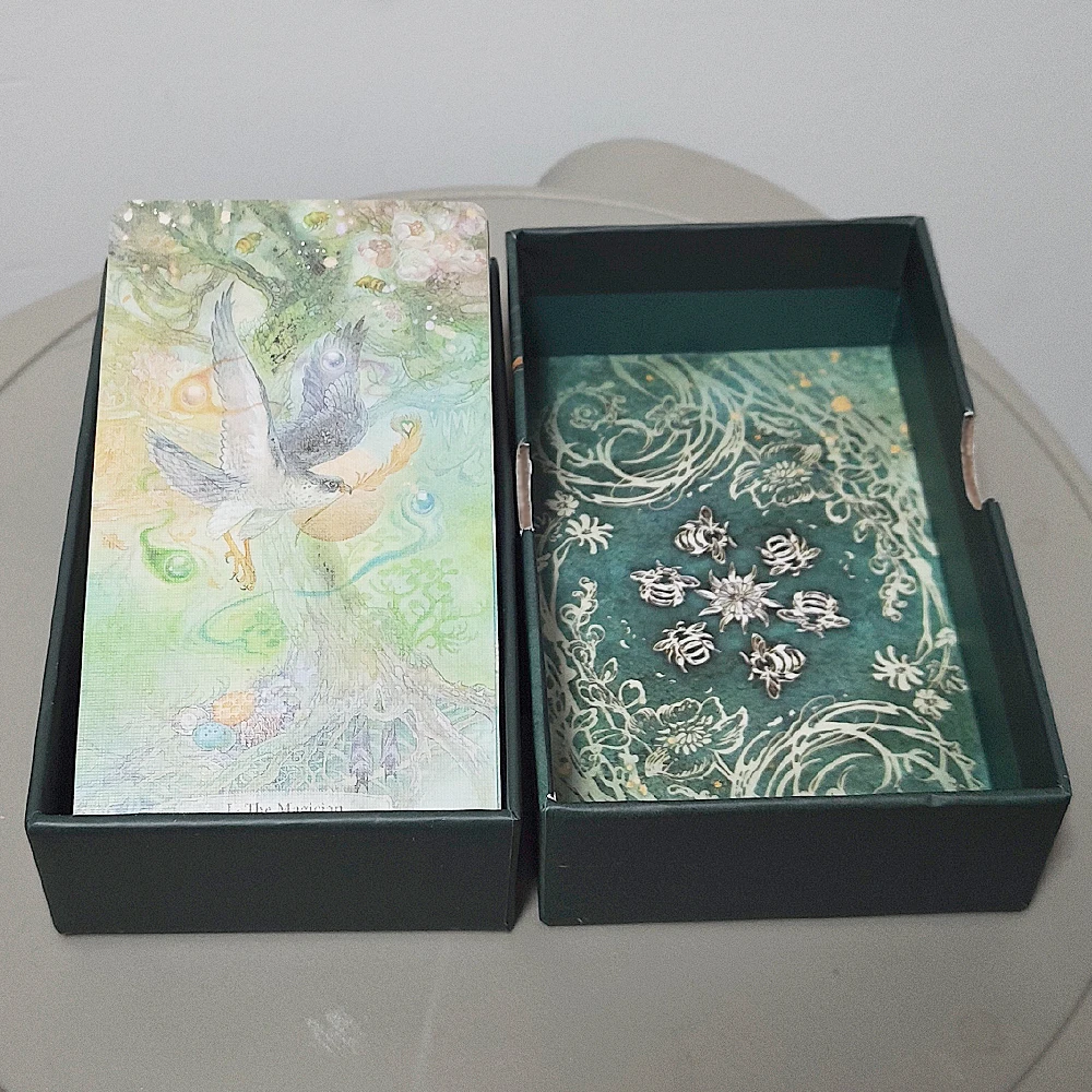 Verdance Tarot Deck in Rigid Box, 78 Pcs Lyrical Nature-Inspired RWS Tarot Cards Double-embossed Cardstock 12*7cm
Verdance Tarot Deck in Rigid Box, 78 Pcs Lyrical Nature-Inspired RWS Tarot Cards Double-embossed Cardstock 12*7cm