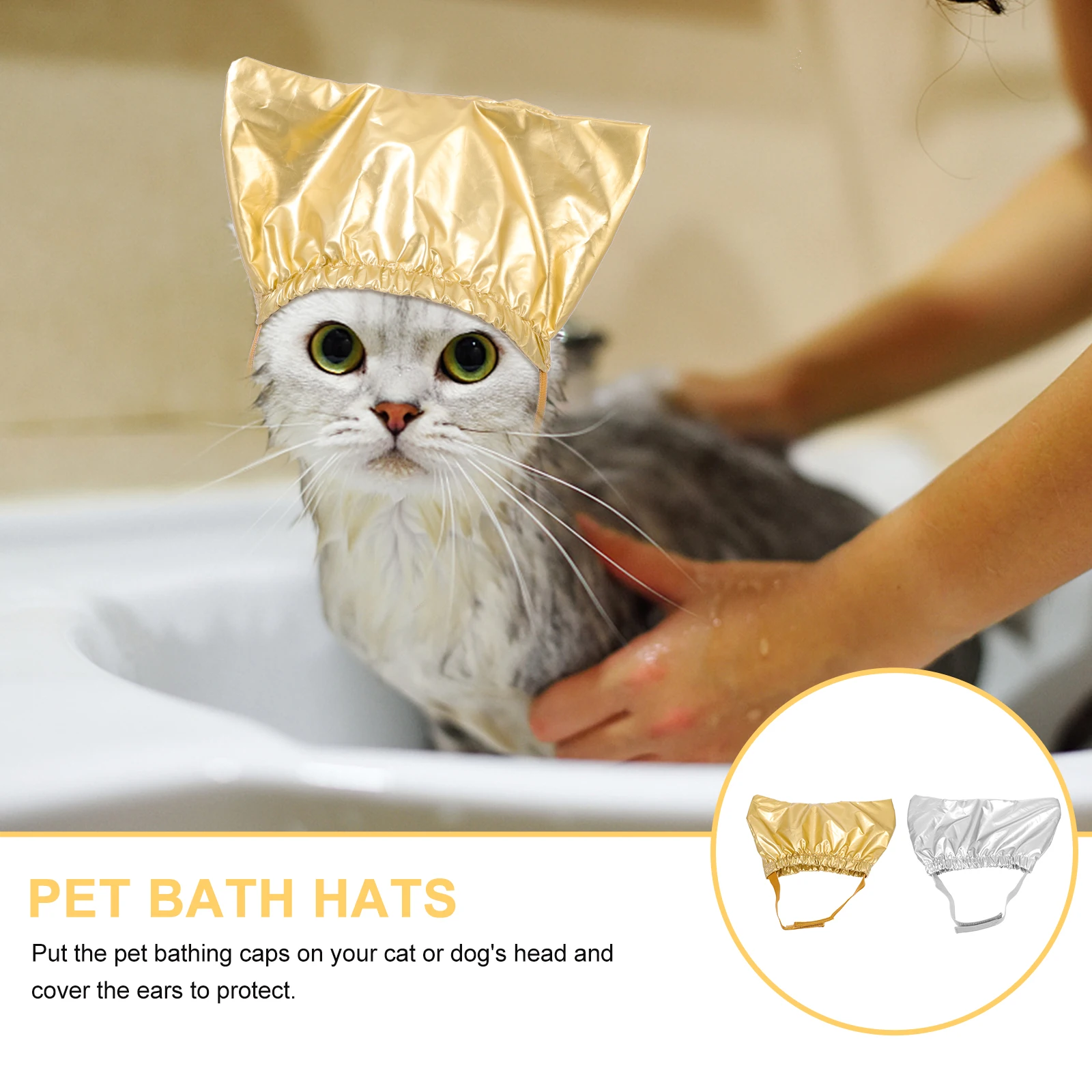 2 Pcs Pet Shower Cap Puppy Hats for Dogs Water Proof Cat Polyester Cats Bridegroom
2 Pcs Pet Shower Cap Puppy Hats for Dogs Water Proof Cat Polyester Cats Bridegroom
