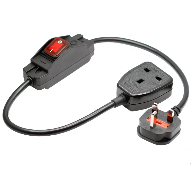 BS UK On Offf Inline Cord foot Switch With H05VV-F cables with xx-308 25A inline waterproof switch
BS UK On Offf Inline Cord foot Switch With H05VV-F cables with xx-308 25A inline waterproof switch