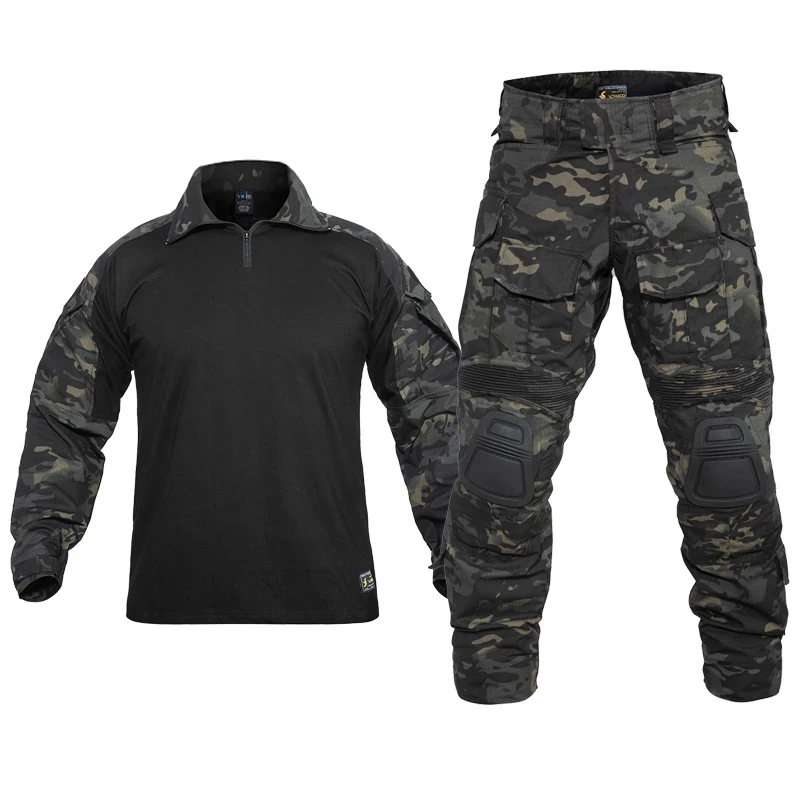 US EU Size Military Set Tactical Camouflage Uniform Clothing Suit Men Work Army Combat Paintball Airsoft CS Training Cargo Pants
US EU Size Military Set Tactical Camouflage Uniform Clothing Suit Men Work Army Combat Paintball Airsoft CS Training Cargo Pants