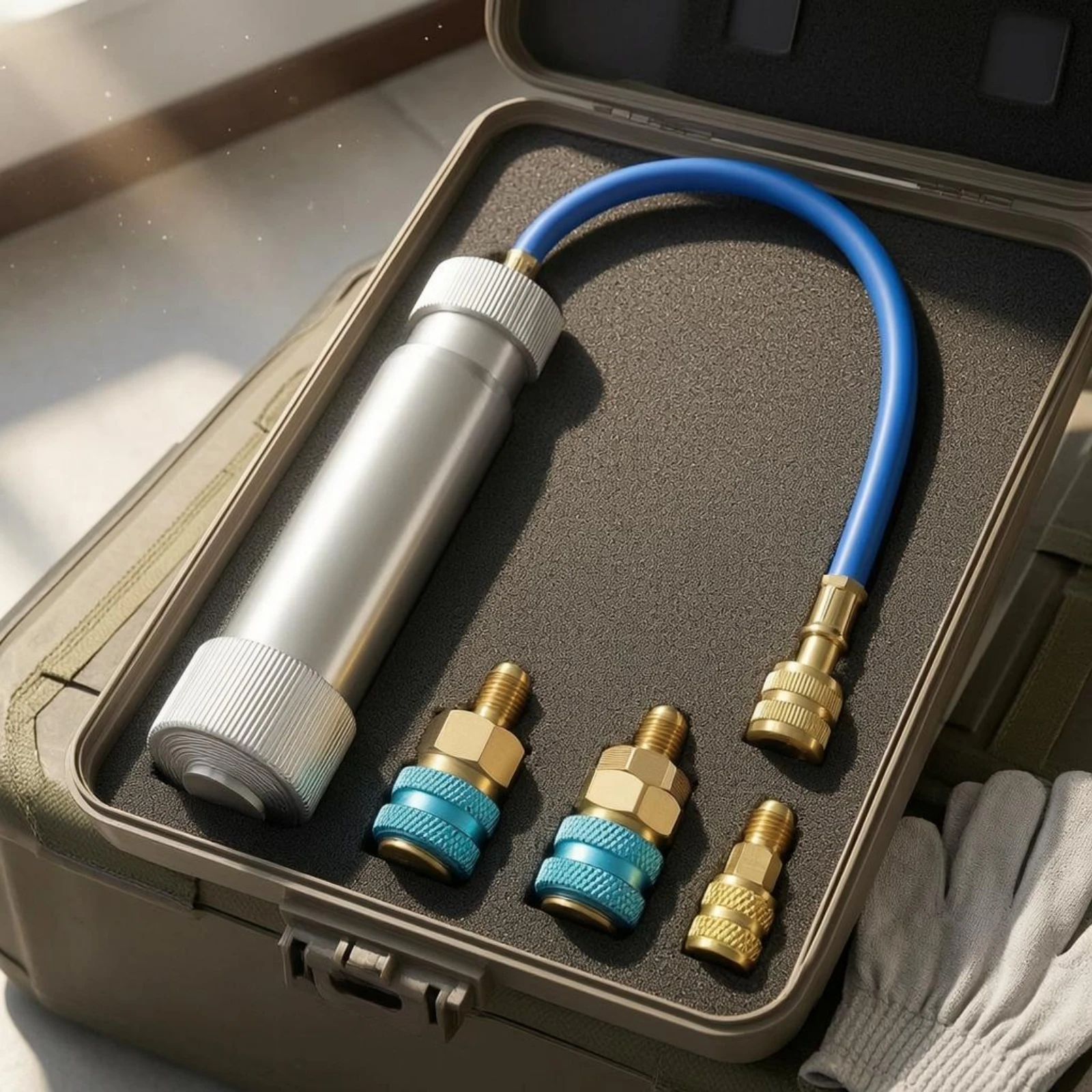 Manual AC Oil Injector Measurement Markings AC Oil Injector Vehicle Service Gear Knurled Cap Brass Fittings
Manual AC Oil Injector Measurement Markings AC Oil Injector Vehicle Service Gear Knurled Cap Brass Fittings