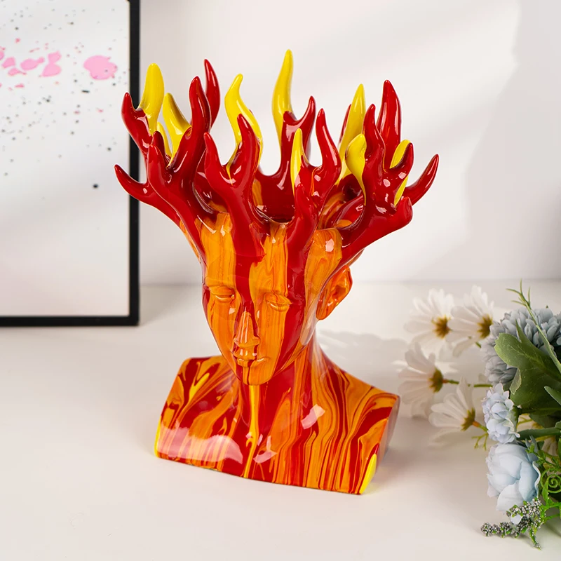 Creative Art Spray Color Abstract Flame Girl Modeling Statue Home Decoration Wine Cabinet Desktop Home Furnishing Decor Gift
Creative Art Spray Color Abstract Flame Girl Modeling Statue Home Decoration Wine Cabinet Desktop Home Furnishing Decor Gift