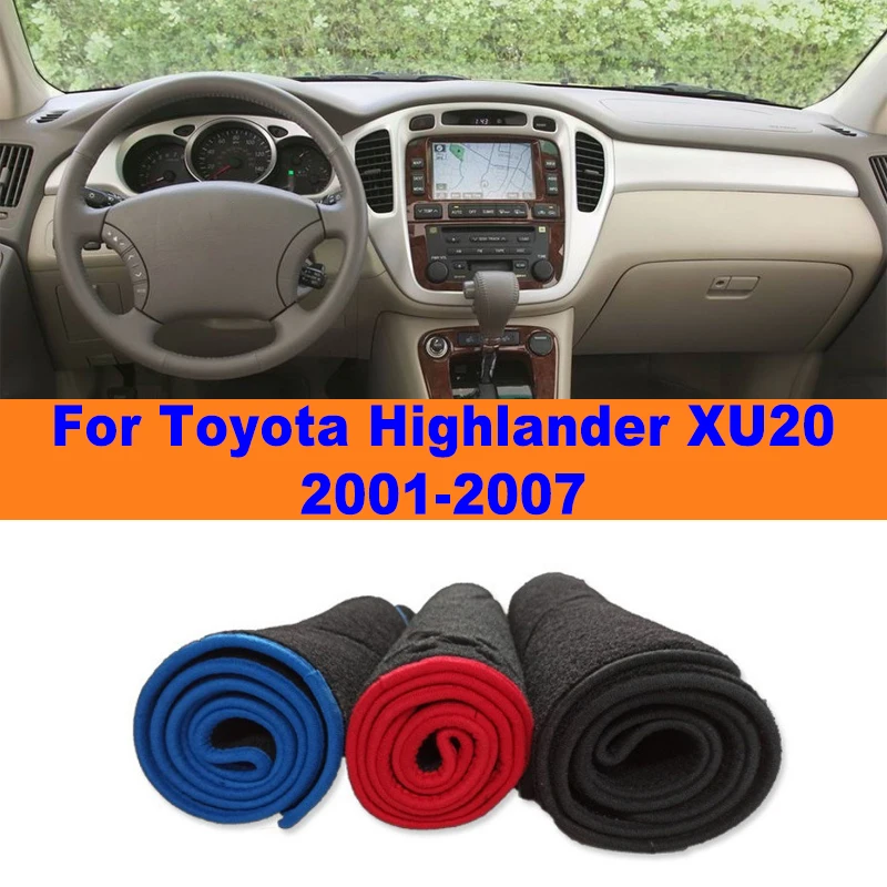 Anti-Glare Dashboard Cover Dash Mat Non-Slip Sun Shade Pad Interior Protector For Toyota Highlander XU20 2001-2007 Car Accessory
Anti-Glare Dashboard Cover Dash Mat Non-Slip Sun Shade Pad Interior Protector For Toyota Highlander XU20 2001-2007 Car Accessory