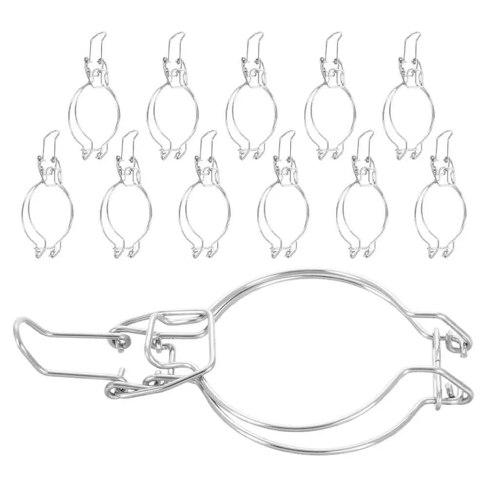 12Pcs Stainless Steel Jar Wire Hangers Wide Mouth Glass Jars Spring Design Sealing Clamps Food Freshness Keeper Canning Jar
12Pcs Stainless Steel Jar Wire Hangers Wide Mouth Glass Jars Spring Design Sealing Clamps Food Freshness Keeper Canning Jar