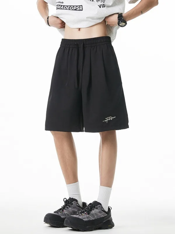 American Letter Embroidery orts Men's Summer Trendy Vintage Ice Silk Qui Dry Outdoor Running Sports Five-Quarter Pants
American Letter Embroidery orts Men's Summer Trendy Vintage Ice Silk Qui Dry Outdoor Running Sports Five-Quarter Pants