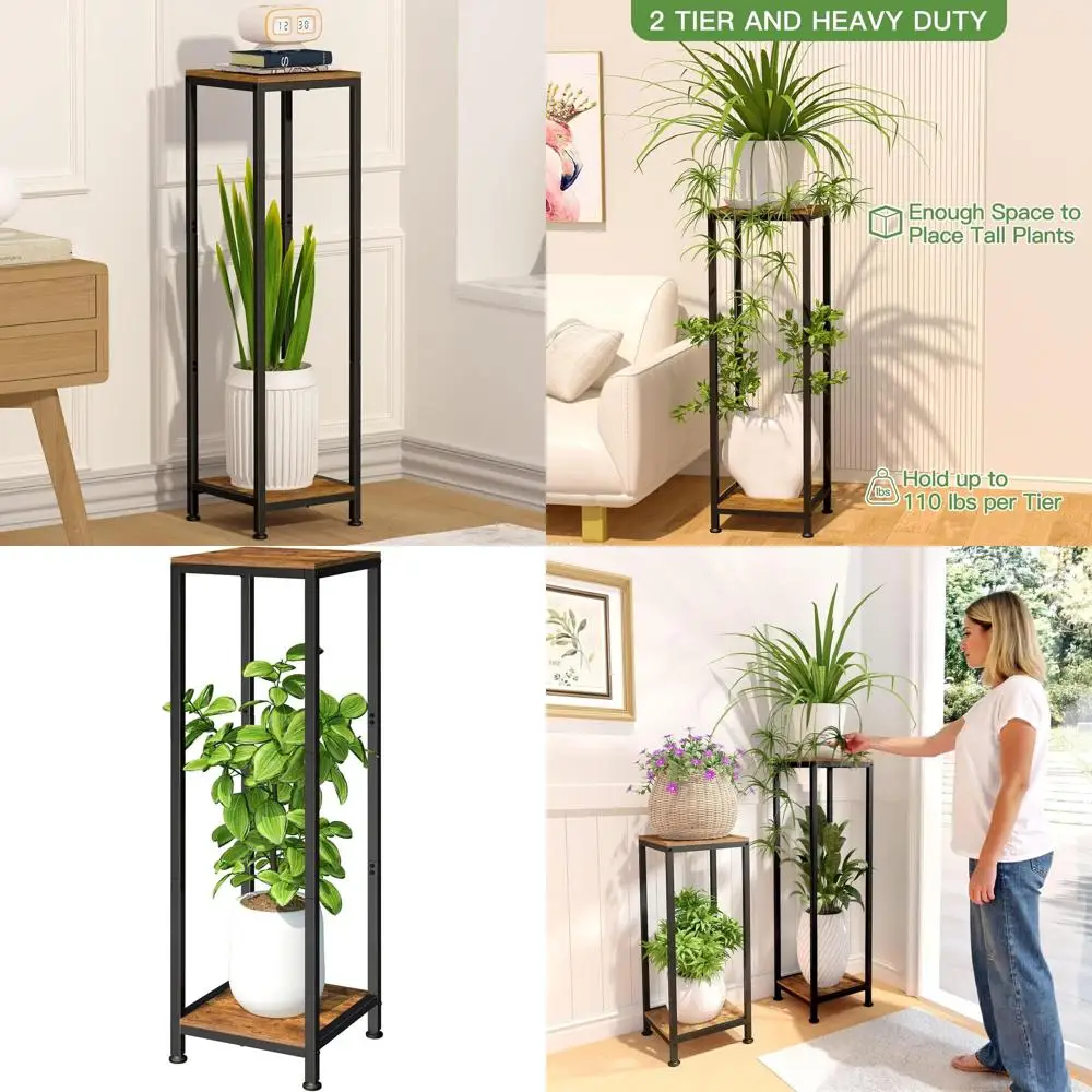 Tall 41 Wood Indoor-Outdoor Plant Stand, Heavy Duty Pedestal for Living Spaces and Patios
Tall 41 Wood Indoor-Outdoor Plant Stand, Heavy Duty Pedestal for Living Spaces and Patios
