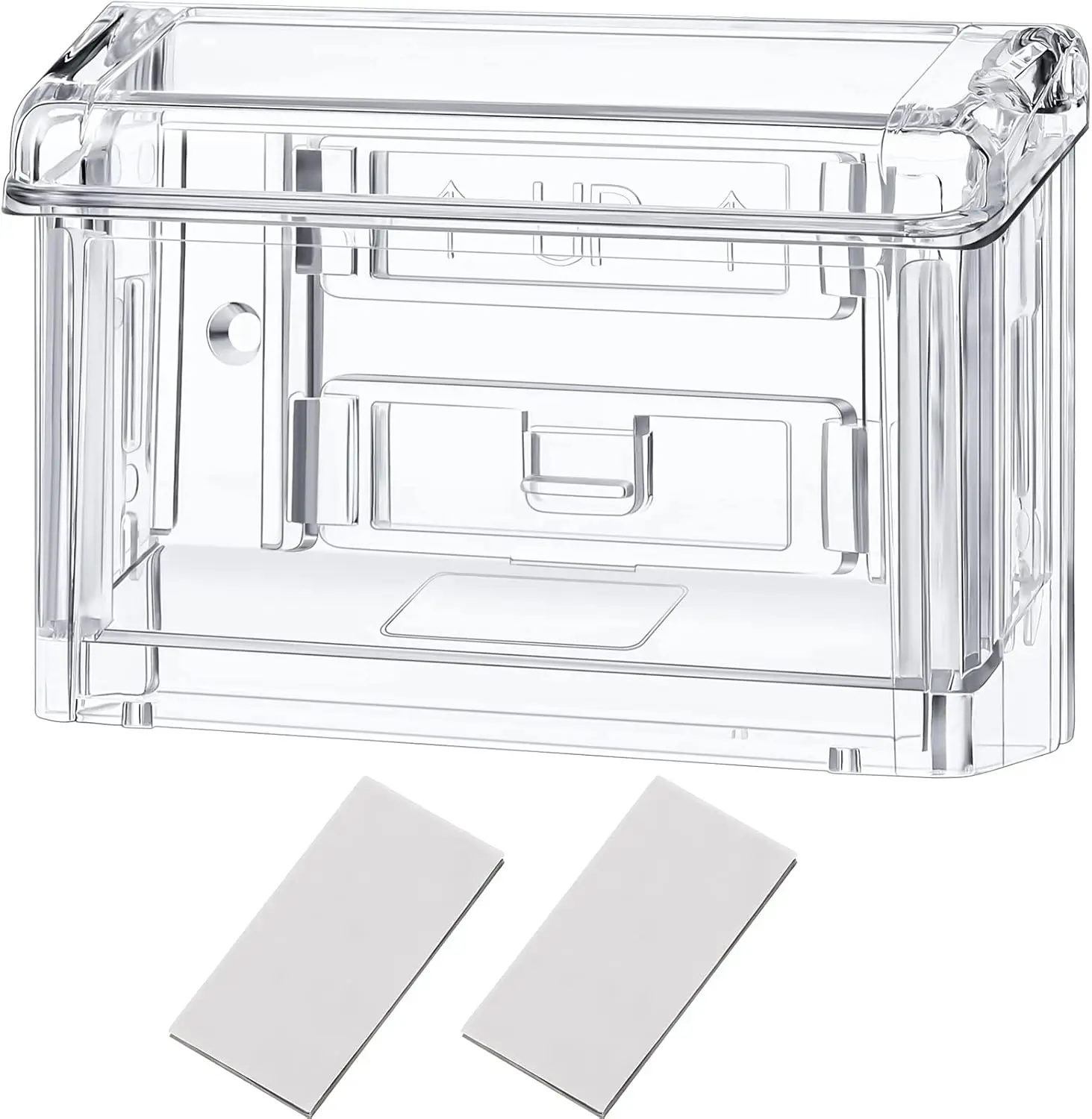 Outdoor Wall Mount Acrylic Business Card Holder with Clear Box, Peel and Stick, 4.25x1.46x2.87 Inch, 1 Piece
Outdoor Wall Mount Acrylic Business Card Holder with Clear Box, Peel and Stick, 4.25x1.46x2.87 Inch, 1 Piece
