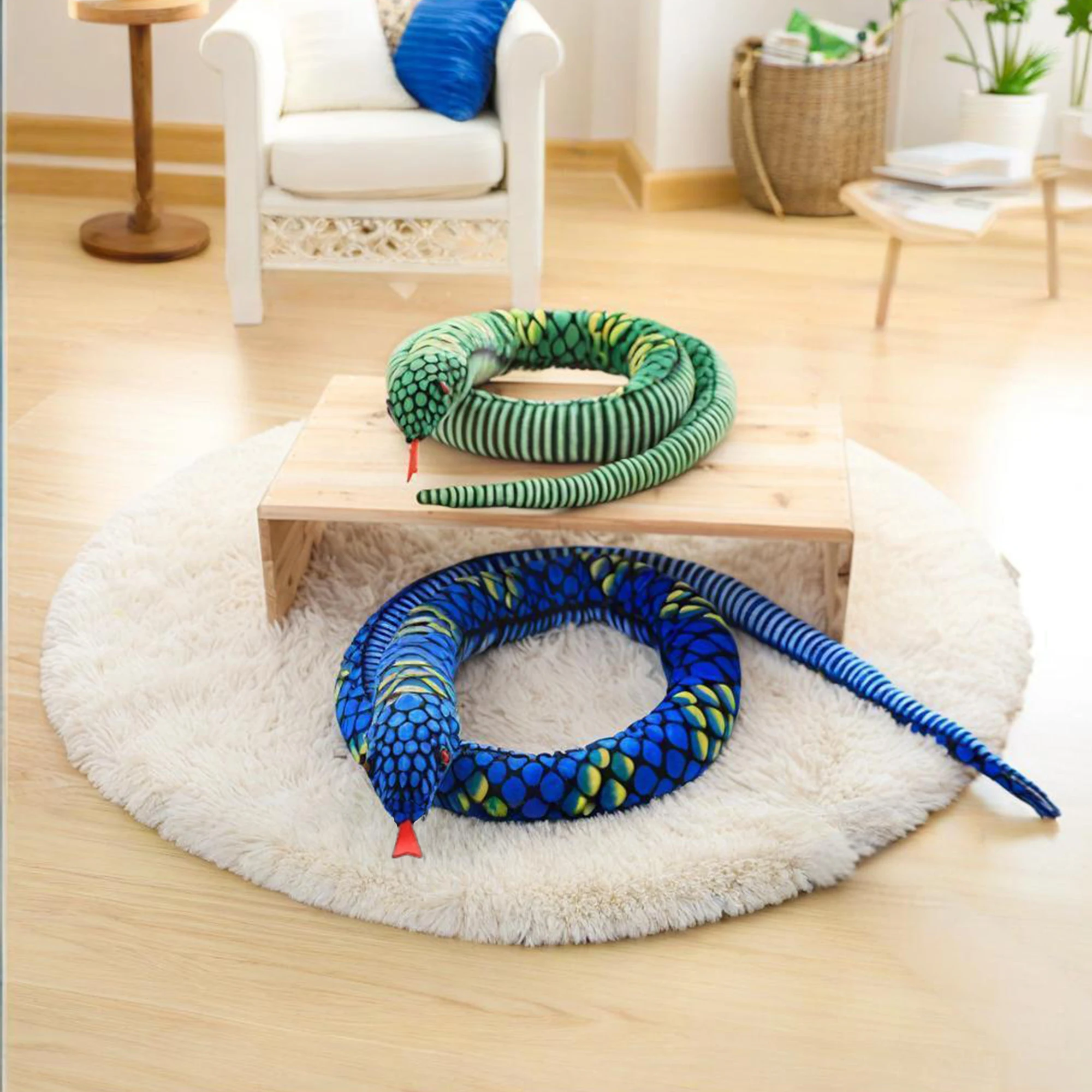 Реалистичная плюшевая игрушка-змея питон, сине-зеленая, мягкая подушка для объятий, кукла для сна, подарок для мальчиков и девочек на праздник, день рождения, Рождество
Реалистичная плюшевая игрушка-змея питон, сине-зеленая, мягкая подушка для объятий, кукла для сна, подарок для мальчиков и девочек на праздник, день рождения, Рождество