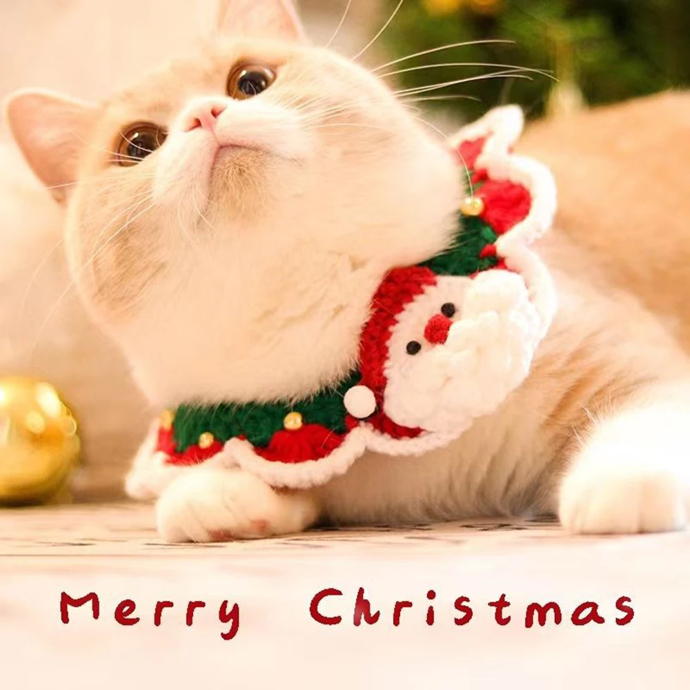 Christmas Cat Dog Collar Hand-Woven Santa Claus Scarf Pet Supplies Wool Harness Xmas Costume Puppy Decoration Accessories
Christmas Cat Dog Collar Hand-Woven Santa Claus Scarf Pet Supplies Wool Harness Xmas Costume Puppy Decoration Accessories