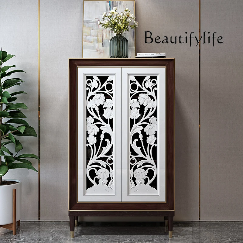 Light luxury wine cabinet against the wall Italian dining side cabinet living room villa locker simple solid wood cabinet
Light luxury wine cabinet against the wall Italian dining side cabinet living room villa locker simple solid wood cabinet