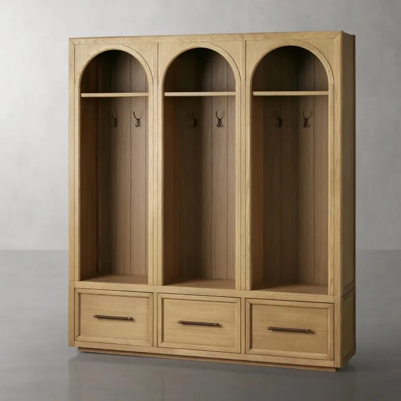 American rural solid wood wardrobe household bedroom all solid wood small apartment cabinet simple modern storage cabinet
American rural solid wood wardrobe household bedroom all solid wood small apartment cabinet simple modern storage cabinet