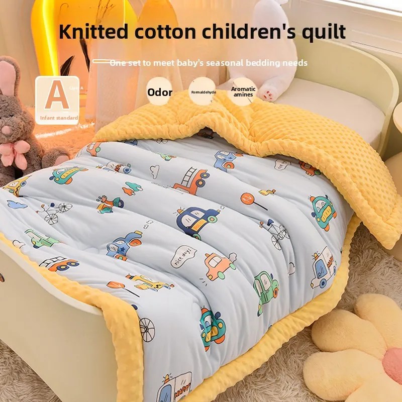 A-Class Knitted Cotton Bean Baby Quilt Four Seasons Universal Infant Spring Autumn Quilt Baby Cotton Core Winter Quilt
A-Class Knitted Cotton Bean Baby Quilt Four Seasons Universal Infant Spring Autumn Quilt Baby Cotton Core Winter Quilt