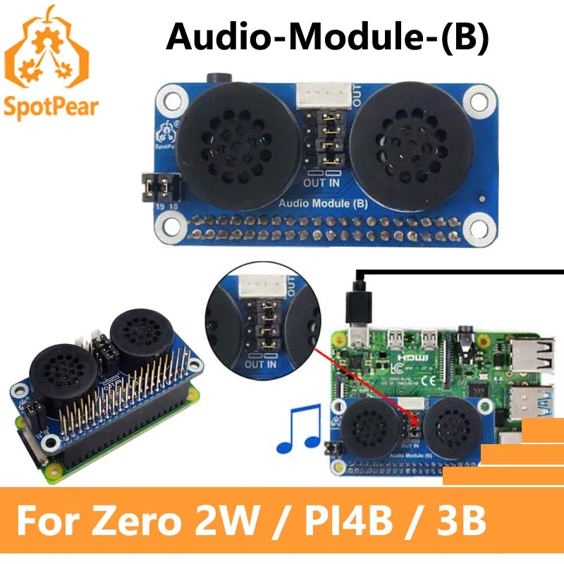 Raspberry Pi zero/3B/4B speaker expansion board GPIO audio amplification PWM sound card
Raspberry Pi zero/3B/4B speaker expansion board GPIO audio amplification PWM sound card