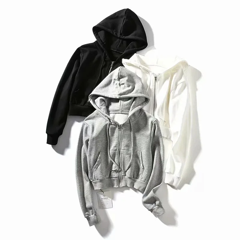 Harajuku Hoodies Streetwear Sweatshirts Solid Color Casual Korean Fashion Hooded Sweatshirts Female Streetwear Slim Zipper Hoody
Harajuku Hoodies Streetwear Sweatshirts Solid Color Casual Korean Fashion Hooded Sweatshirts Female Streetwear Slim Zipper Hoody