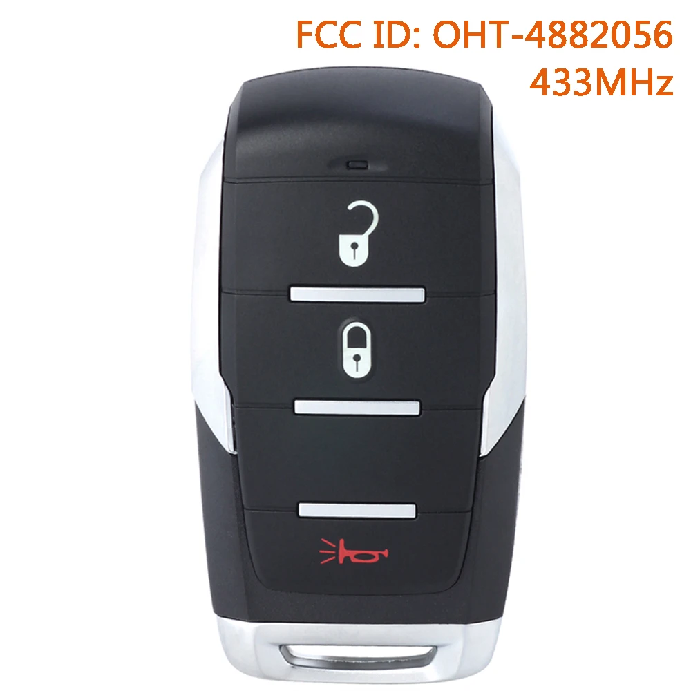 KEYECU OHT-4882056 Smart Remote Key Fob for Dodge Ram 1500 Pickup Limited 2019 2020 2021 2022 2023 2024 4A Chip 68291687
KEYECU OHT-4882056 Smart Remote Key Fob for Dodge Ram 1500 Pickup Limited 2019 2020 2021 2022 2023 2024 4A Chip 68291687