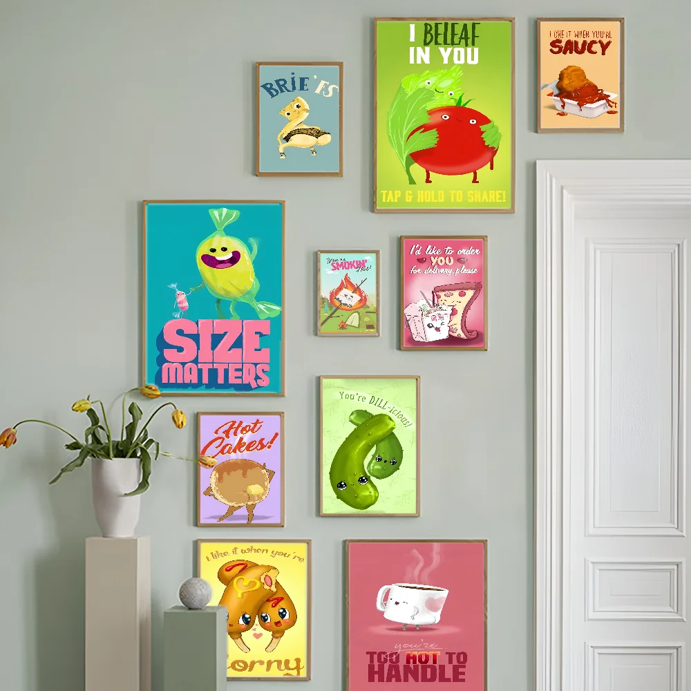 Cartoon Funny Food Classic Movie Posters Waterproof Paper Sticker Coffee House Bar Decor Art Wall Stickers
Cartoon Funny Food Classic Movie Posters Waterproof Paper Sticker Coffee House Bar Decor Art Wall Stickers