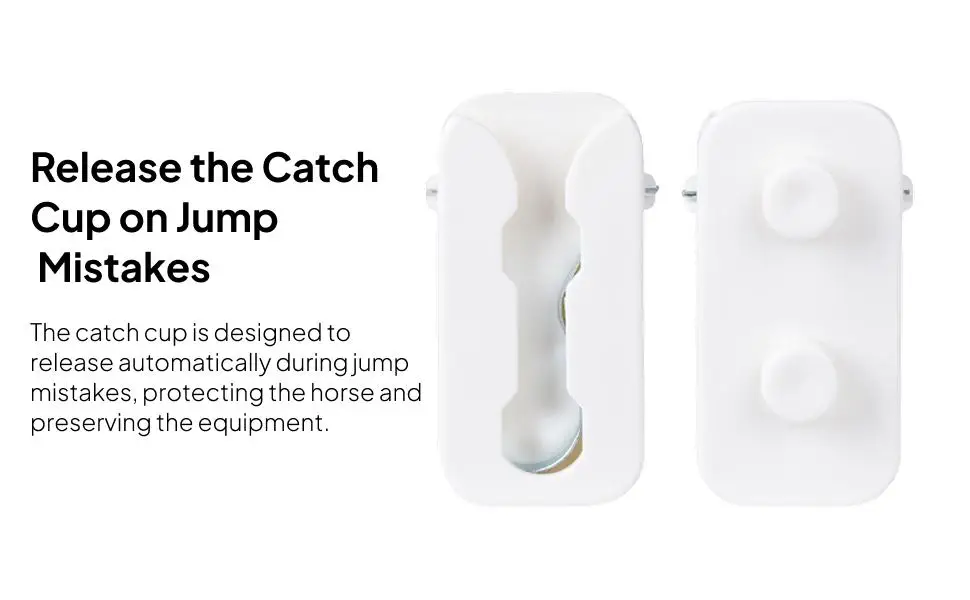 2x Horse Jumping Competition Breakaway Jump Cups Adapters Security Locks Locks Horse Jump Keyholes for Obstacles Poles Cups
2x Horse Jumping Competition Breakaway Jump Cups Adapters Security Locks Locks Horse Jump Keyholes for Obstacles Poles Cups