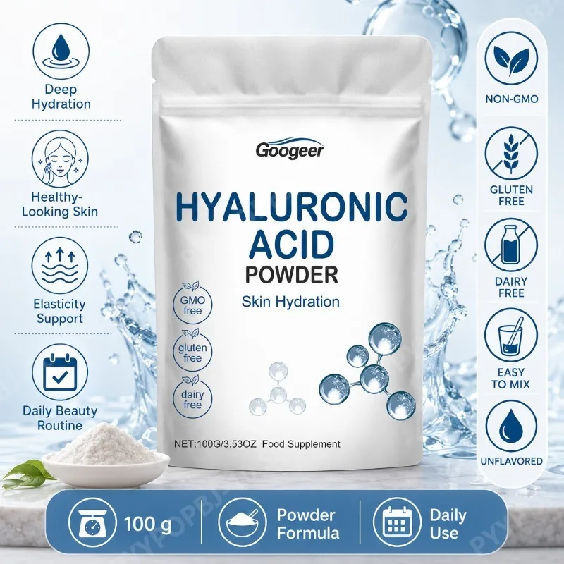 Googeer Hyaluronic Acid Powder with Soy Protein Calcium Daily Wellness Support Unflavored 100g
Googeer Hyaluronic Acid Powder with Soy Protein Calcium Daily Wellness Support Unflavored 100g