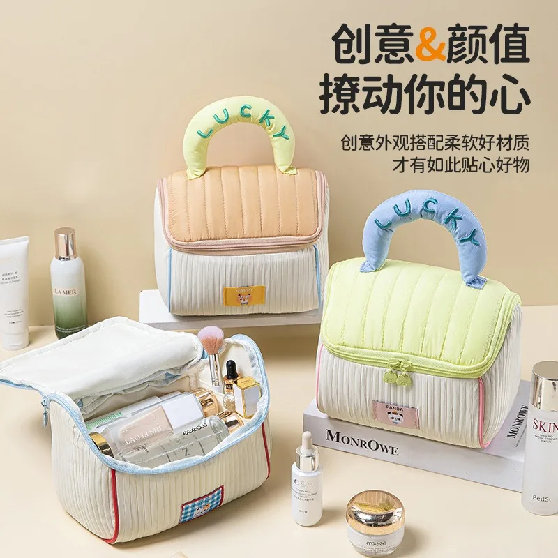 Cute Cartoon House Makeup Bag Large Capacity Cabin Wash Bag Hand in Hand Carrying Storage Bag Soft Cute Girl Style Storage Bag
Cute Cartoon House Makeup Bag Large Capacity Cabin Wash Bag Hand in Hand Carrying Storage Bag Soft Cute Girl Style Storage Bag