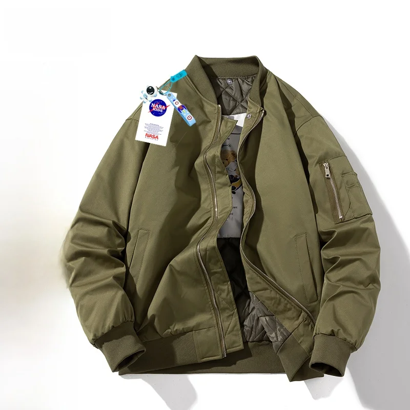 Thiened Cotton Jaet MA Baseball Sle Men's Casual Flight Coat Couple's Loose Fit Youth Waterproof Zipper Closure
Thiened Cotton Jaet MA Baseball Sle Men's Casual Flight Coat Couple's Loose Fit Youth Waterproof Zipper Closure