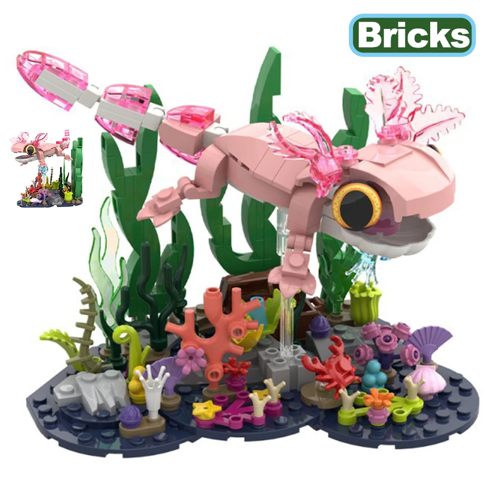 MOC Creative Aquatic Amphibian Mexican Salamander Model Building Blocks Construction Bricks Educational Toy Gift for Teenager
MOC Creative Aquatic Amphibian Mexican Salamander Model Building Blocks Construction Bricks Educational Toy Gift for Teenager