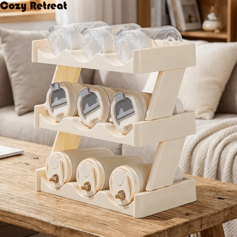 3 Layers Water Bottle Storage Rack Plastic Saving Space Cup Storage Rack Large Capacity Insulation Cup Holder Desktop
3 Layers Water Bottle Storage Rack Plastic Saving Space Cup Storage Rack Large Capacity Insulation Cup Holder Desktop