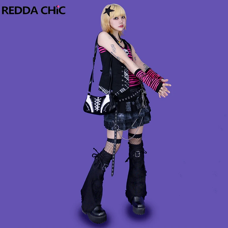 REDDACHiC Kawaii Women's Black Leg Warmers Y2k Vintage Patchwork Long Socks Japanese Leggings Cross Goth Lolita Girl Boots Cover
REDDACHiC Kawaii Women's Black Leg Warmers Y2k Vintage Patchwork Long Socks Japanese Leggings Cross Goth Lolita Girl Boots Cover